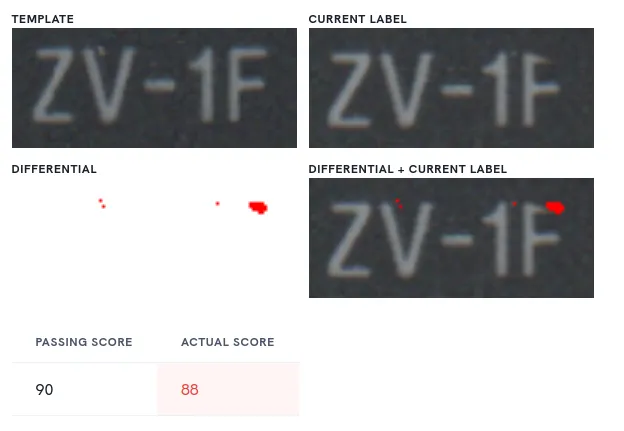 Diff result
